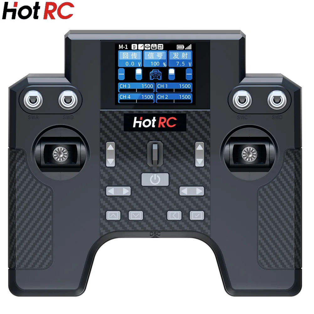 Hotrc HT-8A 2,4G 8CH transmisor HT8A Control remoto con receptor de F-08A para RC helicóptero avión coche barco tanque Robot