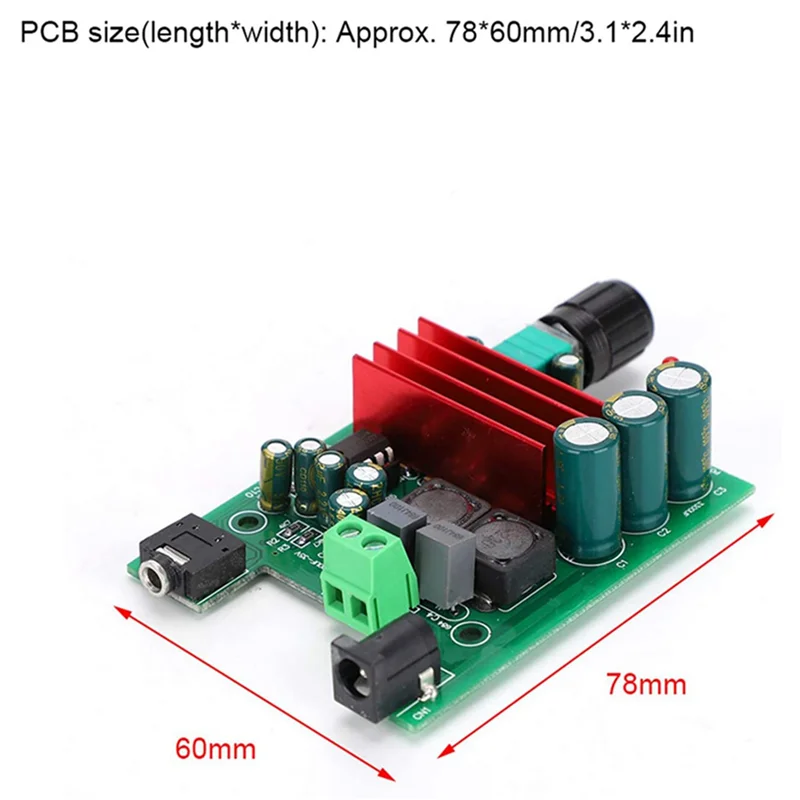 10X مكبر كهربائي مجلس عالية الحساسية أحادية TPA3116 جهاز تضخيم الصوت وحدة مع NE5532 OPAMP-A74Z