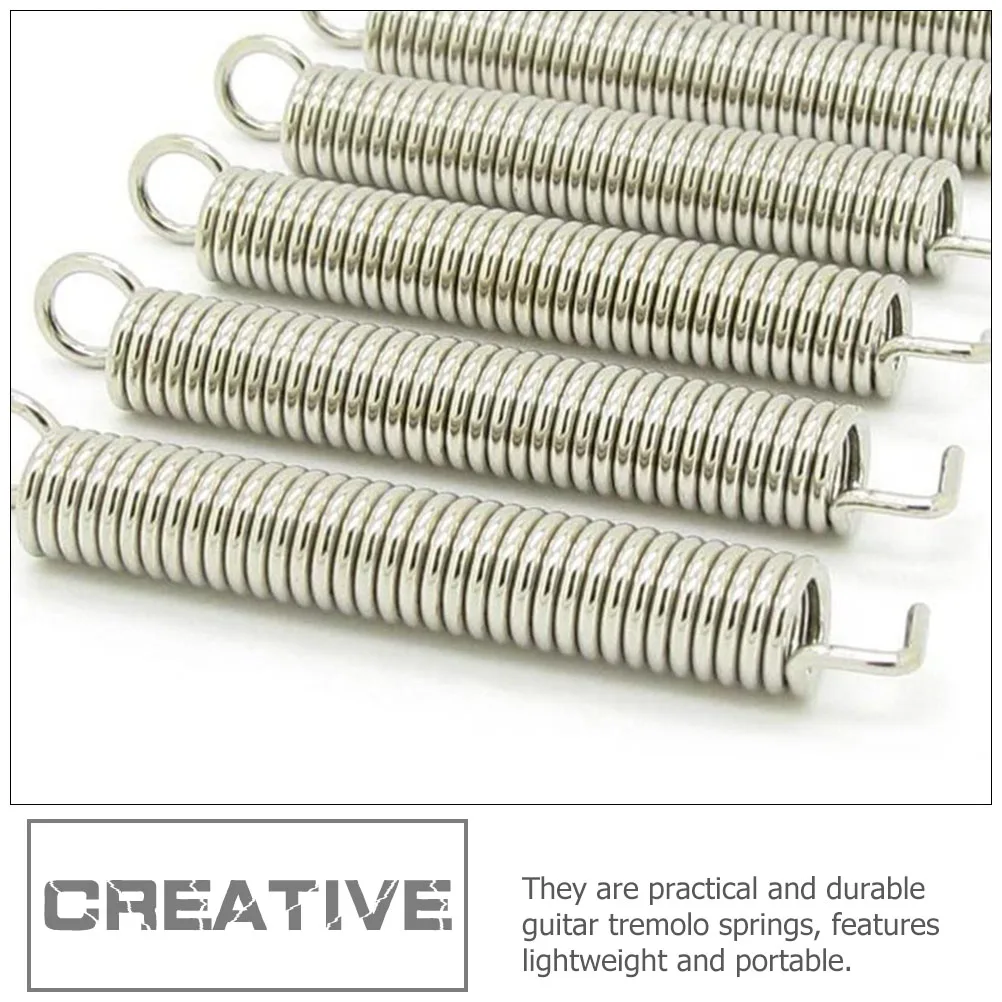 

6pcs 6 Retro Tremolo String Pulling Board Electric Guitar Treble Bridge Spring Claw Springs Metal Lightweight Durable