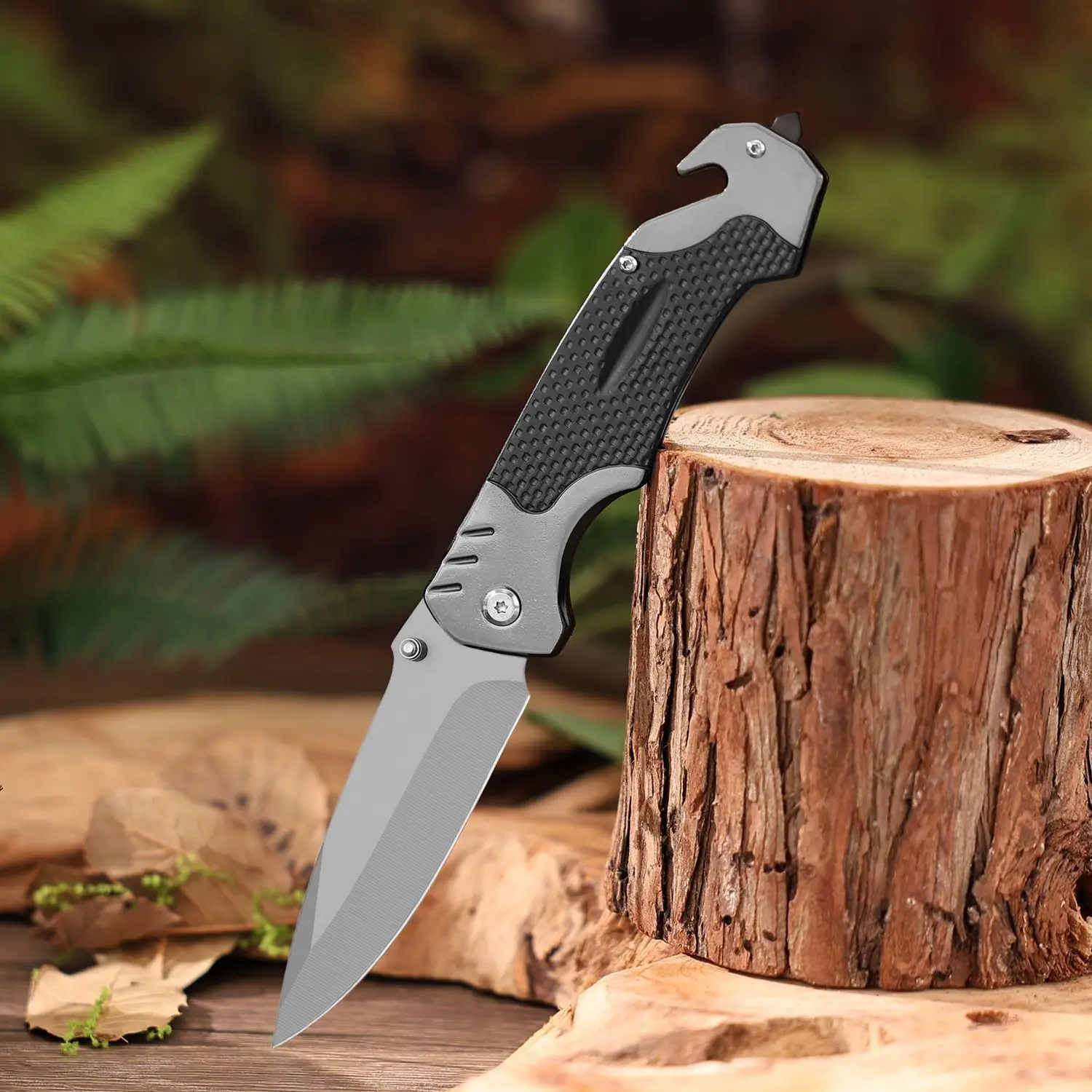 في الهواء الطلق متعددة الأغراض التكتيكية سكينة سرفايفل التخييم سكين للفرد الفولاذ المقاوم للصدأ سكين للفرد المحمولة جيب الدفاع الجيب #4