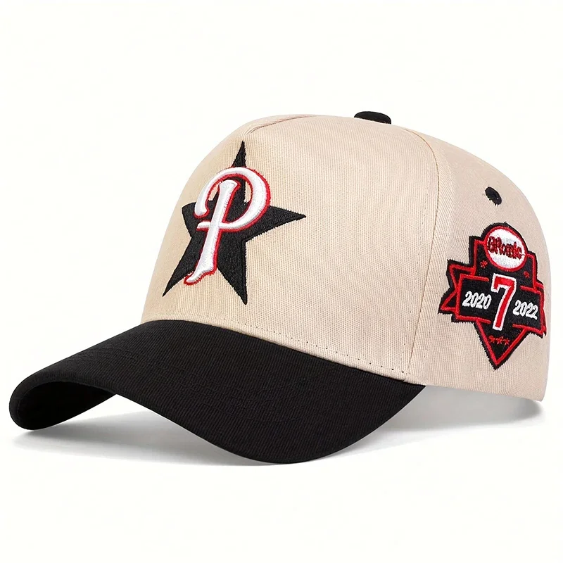 P Letter Pentagram Side 7 Embroidery Baseball Cap Hip Hop Snapback Hat Unisex Trucker Caps Men Women Outdoor Sun Hats Gorras - view 5