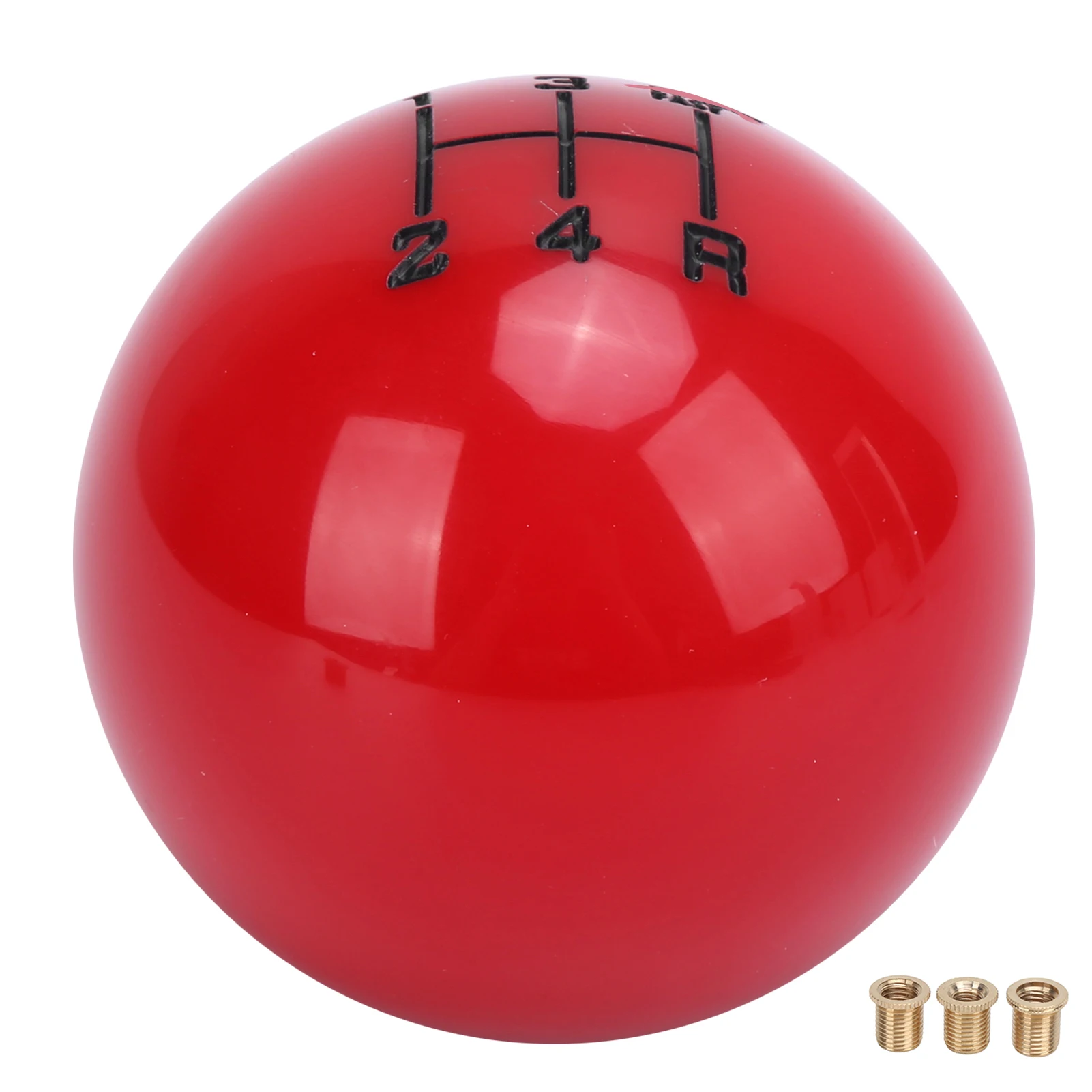 M12x1.25 Pookknop Hoofd 5Speed Slijtvast met 3 Adapter Universele Auto-accessoire 54mm Versnellingspookkop