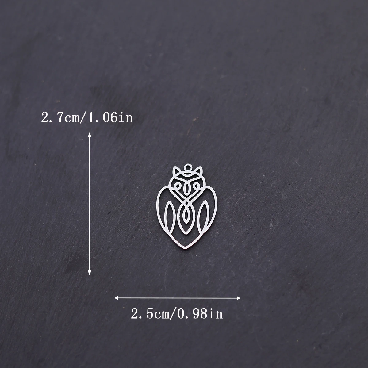 3pcs Stainless Steel Cartoon Owl Pendant Animal Wisdom Symbol Charms For Earrings Necklace Amulet Jewelry Making Supplies