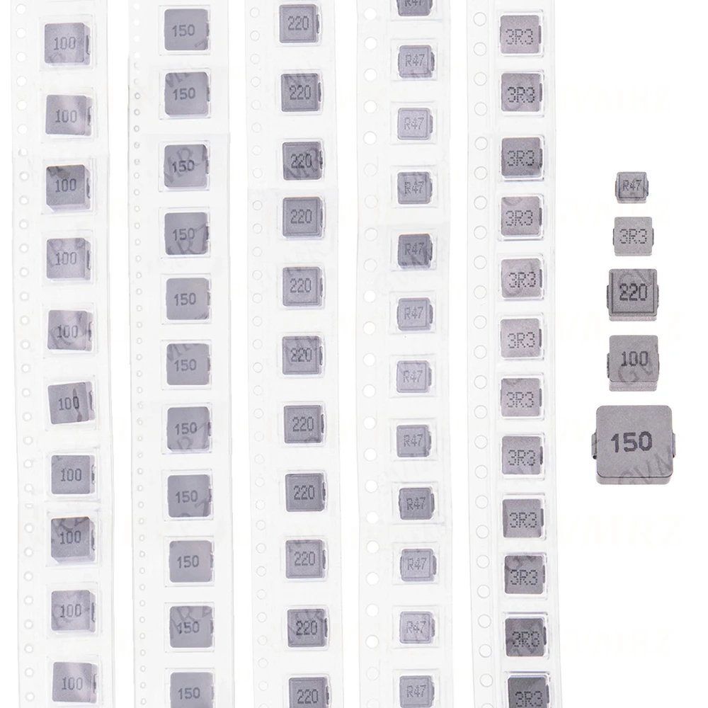 10PCS 33 47 68 UH 100UH 1UH 2.2 3.3 4.7 6.8 10 15 22 0420 0520 0630 0650 1040 1R0 2R2 6R8 SMD Molding Power Inductors 1UH ~47UH