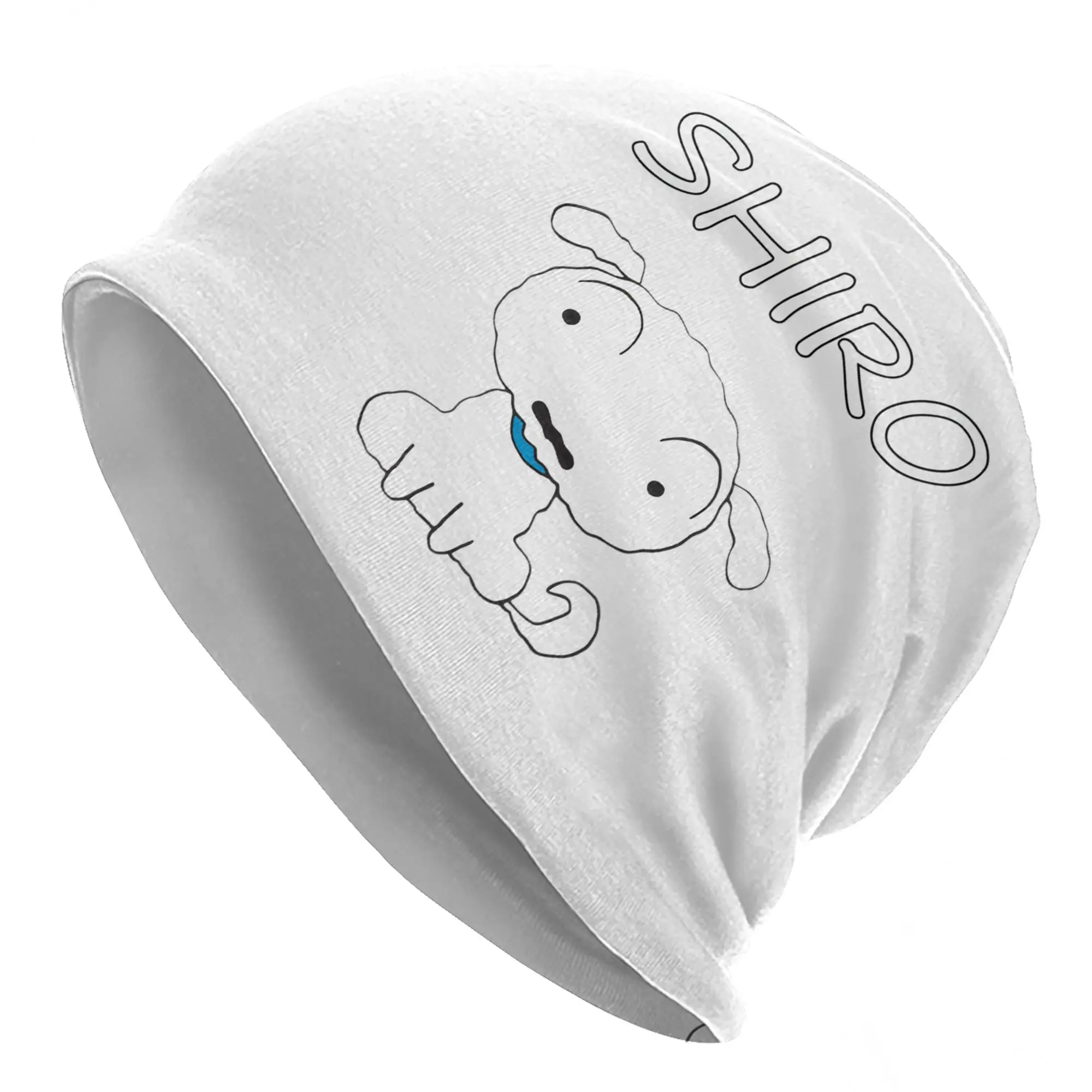 Shiro Crayons Shin-chans dog Caps  Hip Hop Adult Street Skullies Beanies Hats Spring Warm Dual-use Bonnet Knit Hat