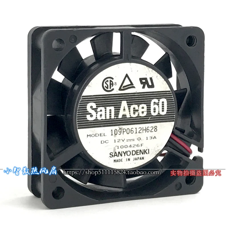 ORIGINAL 109P0612H628 12V 6020 60*60*20mm NEW COOLING FAN RADIATOR