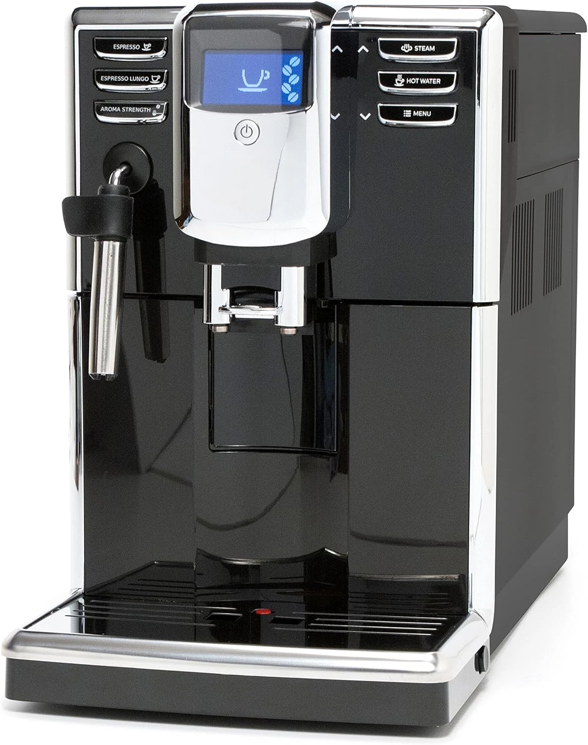 Coffee and Espresso Machine, Includes Steam Wand for Manual Frothing for Lattes and Cappuccinos with Programmable Options,Black