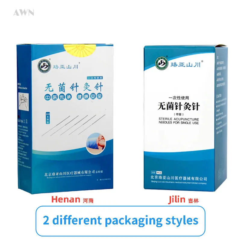 500Pcs/box Acupunctue Needles Asepsis with Guide Tube Sterile Needle Electroacupuncture Massager Sharp Accupuncture Tool