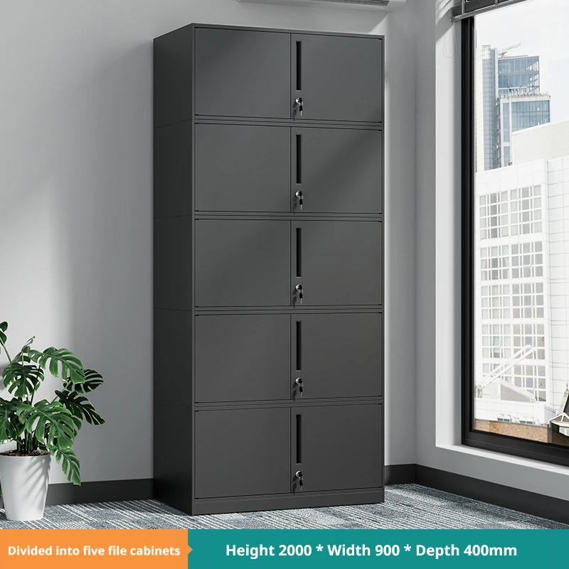 

Five-section Adjustable Modern Metal Filing Cabinet Powder Coated Steel Storage Home Office Furniture