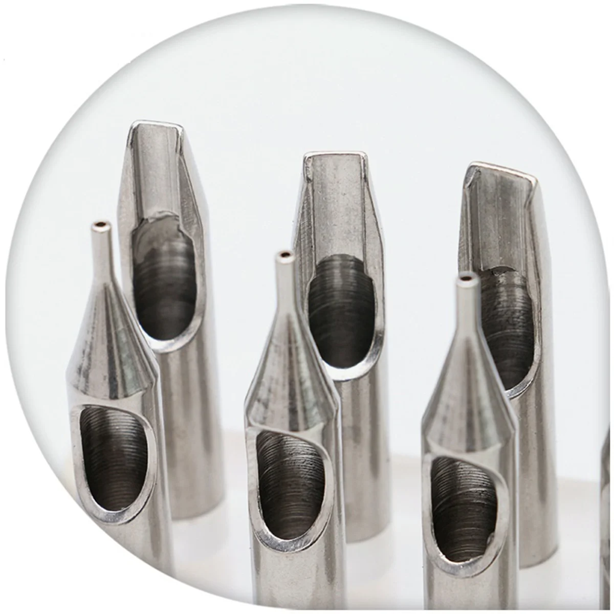 Get! 22pcs Tattoo Tips Full Set 304 Stainless Steel Set Body Art Tattoo Shader Liner Nozzle Tip for Tattoo Needles