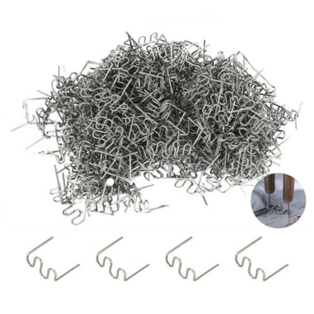 1000pcs 0.8mm Hot Stapler Staples For Car Bumper Plastic Welder Automotive Repair Kit Hot Stapler Welding Soldering Tools Bumper