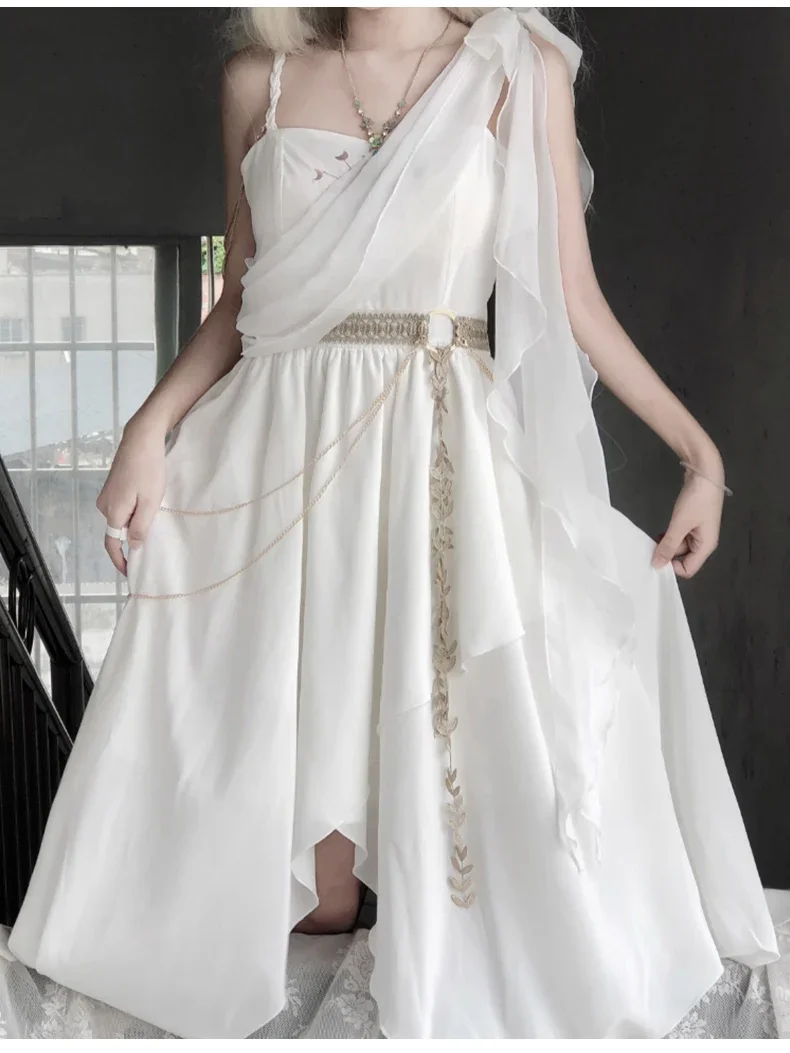 

Платье Лолиты Древнегреческая Благородная Богиня Сумерки Скандинавская Экзотическая Миф Серия Дворцовый Стиль Чайная Вечеринка Свадебные Платья