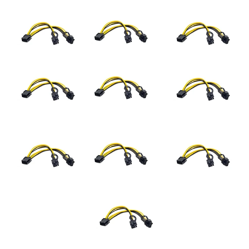 Procesor EPS 12 V 8-pinowy na podwójny 8 (6 + 2)-pinowy kabel zasilający PCIE do karty górniczej