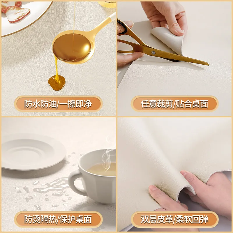 Table mat 2026 new waterproof and oil-proof PVC mat household dining table anti-scalding heat insulation protection mat