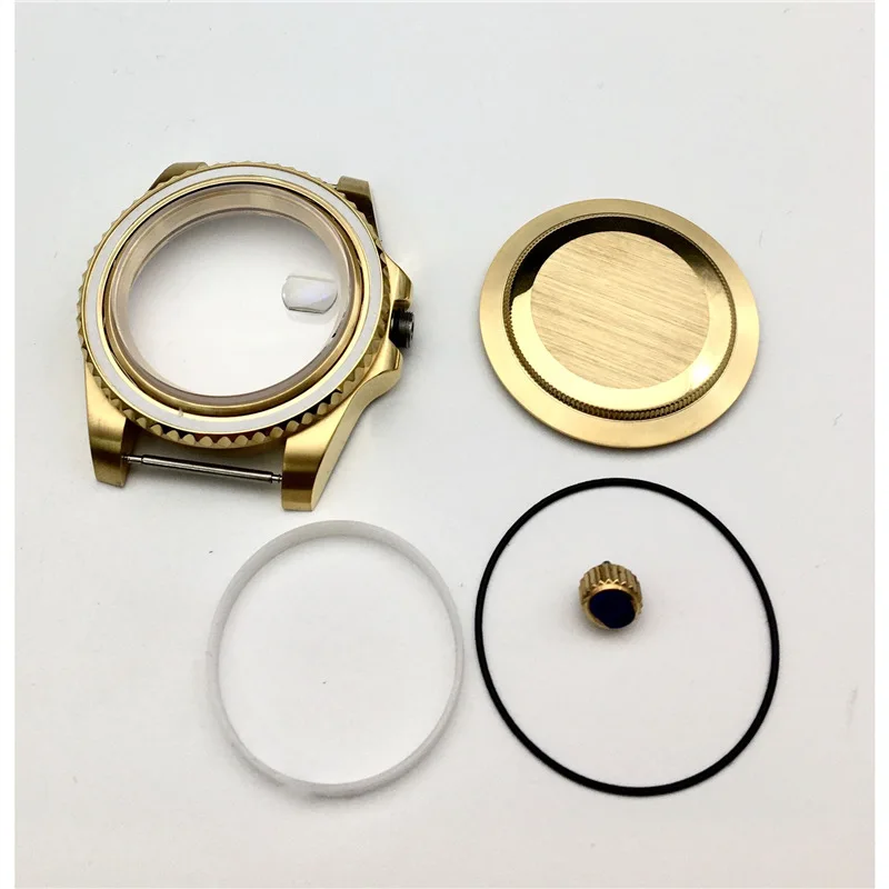 

High Quality 40mm Gold Men's Mechanical Watch Case NH35 Movement Sapphire Glass