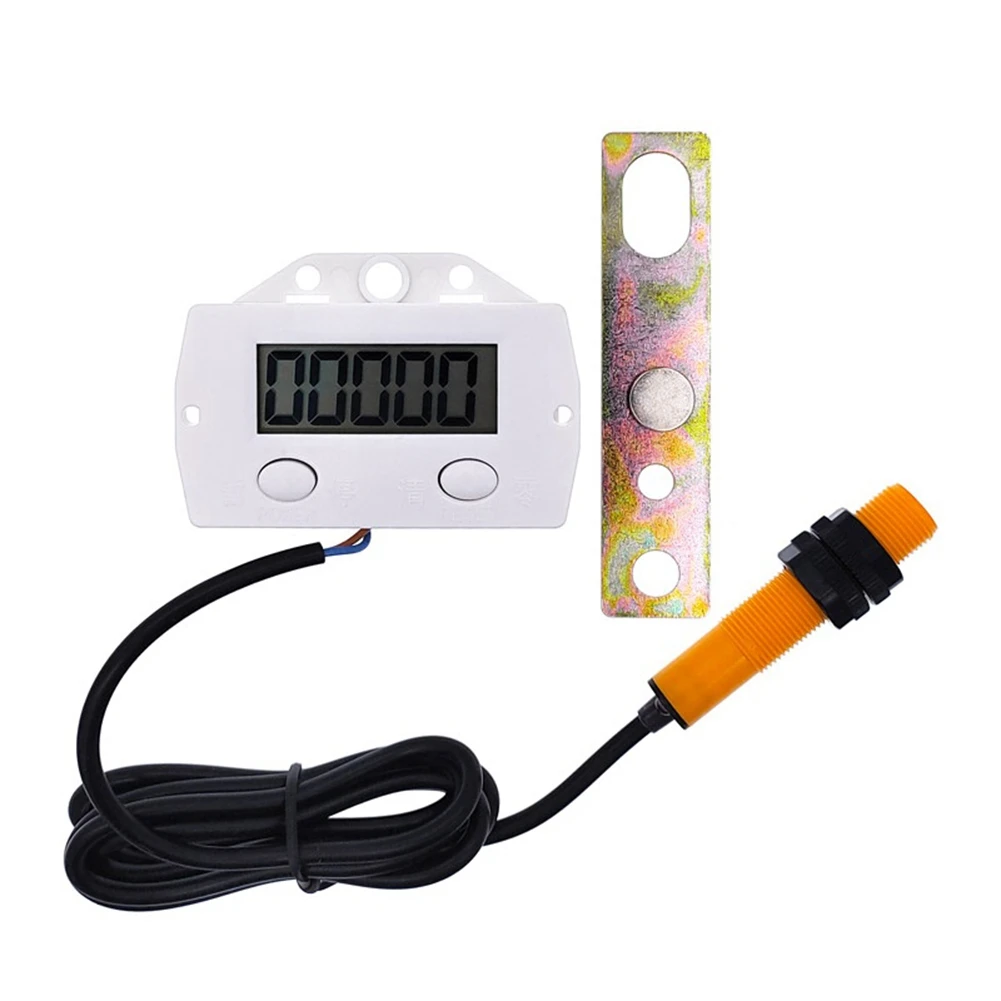 5 Digit Electronic Digital Display Counter Proximity Industrial Magnetic Sensor Switch Punch Counter Induction Meter B