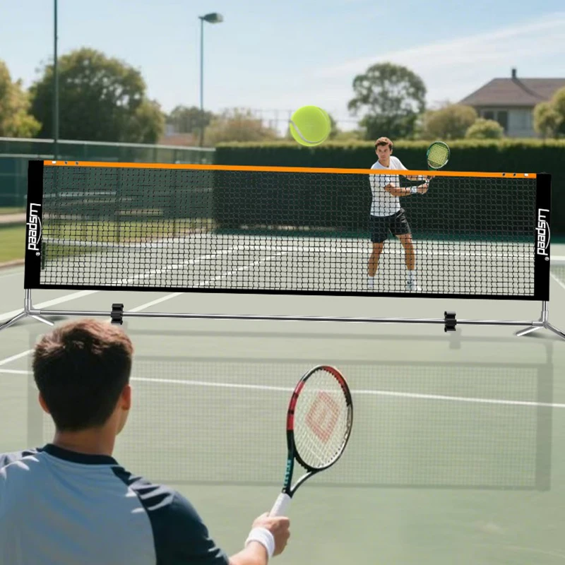 Outdoors Practice Tennis Net Indoor Beginners Training Pickleball Nets Portable Sports Equipment Adjustable Tennis Net Frame
