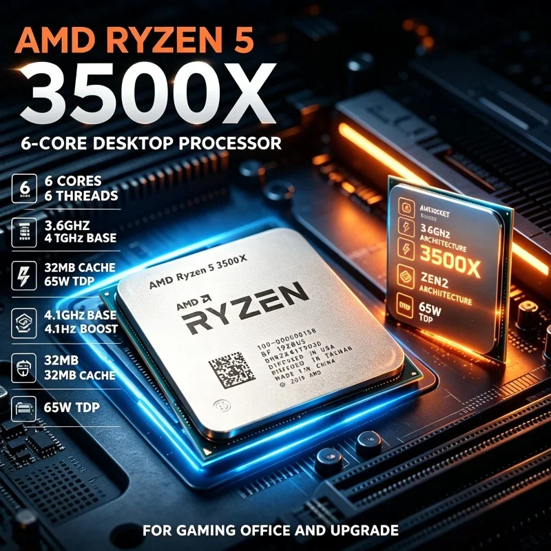case-itx-compatibile-con-processore-ryzen-5-3500x-interfaccia-am4-36ghz-basso-consumo-termico-chip-6c6t-per-componenti-pc-desktop-compatti