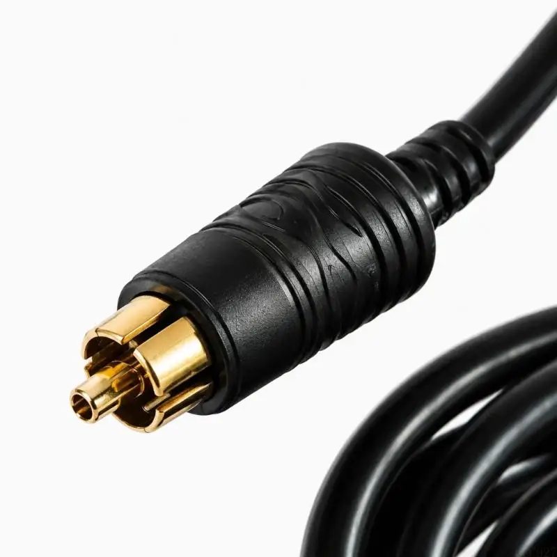 B03F Direct DIN Accessory Power Cable with Male and Female Connectors, 12-24 V Input and Black PVC Outer Material for Motorcycle