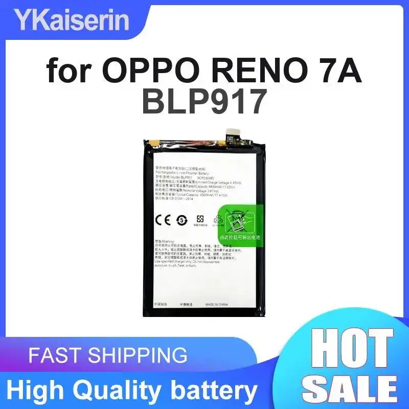 BLP917 Mobile Phone Battery For Oppo Reno 7A Good Low-Temper