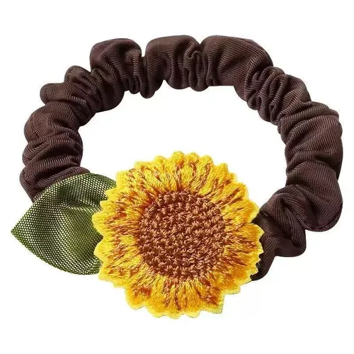 1 pieza, nuevas bandas elásticas para el cabello con girasoles para niñas, accesorios para el cabello de princesa para niños, lazos para el cabello para niños, sombreros para bebés