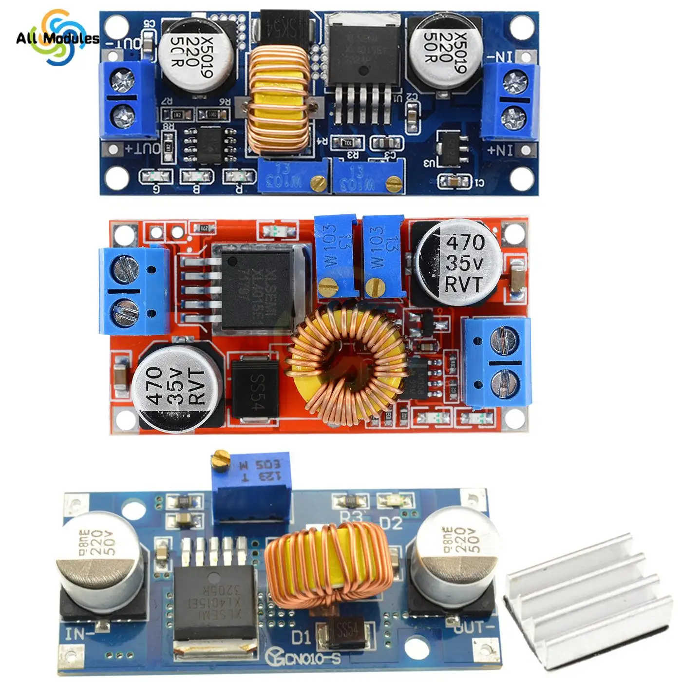 XL4015 CC/CV Adjustable Max 5A Step Down Buck Charging Board Lithium Battery Charger Converter Module DC-DC 0.8-30V To 5-32V