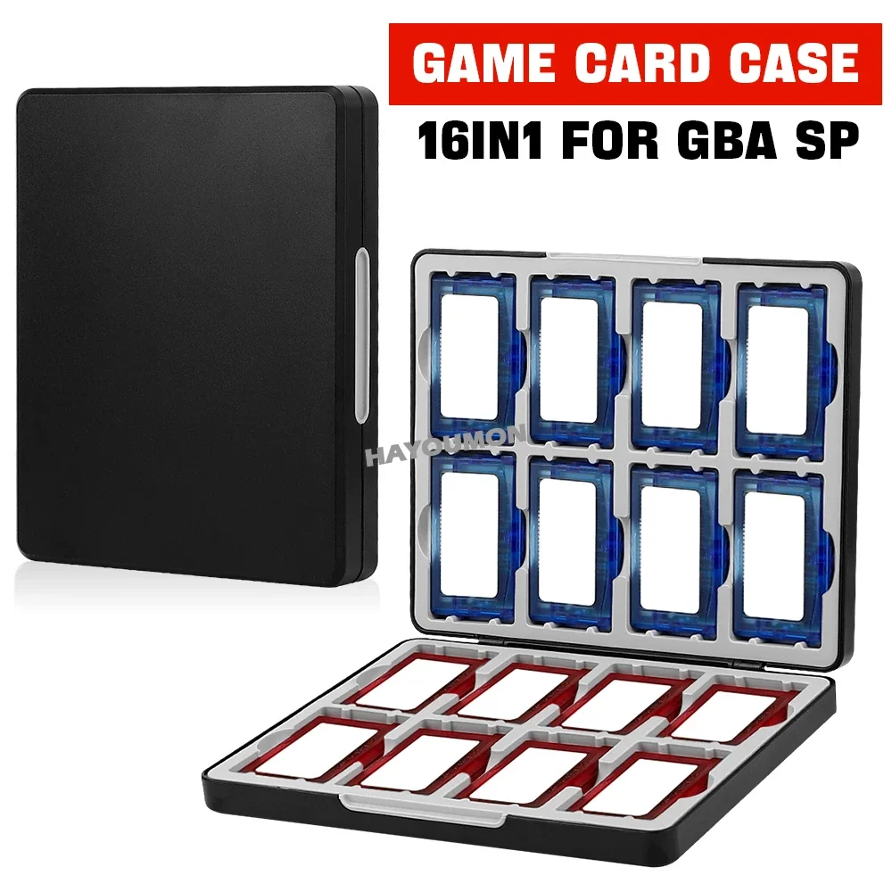 16-in-1 Magnetische Game Card Opbergkoffer voor GBA SP, 8-in-1 Cartridge Houder Organizer Box voor GBA GB GBC GBP
