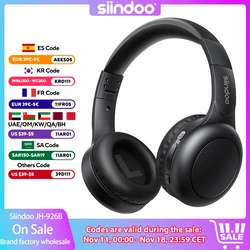 Siindoo JH-926B Wireless Bluetooth Headphones Over Ear Foldable Lightweight Headset with Mic 3 EQ Modes for Kids Teenager