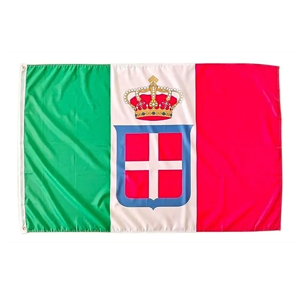 Pandiui23 Bandera del Reino de Italia 1861-1946, bandera colores Reino de Italia, 150 x 90 cm