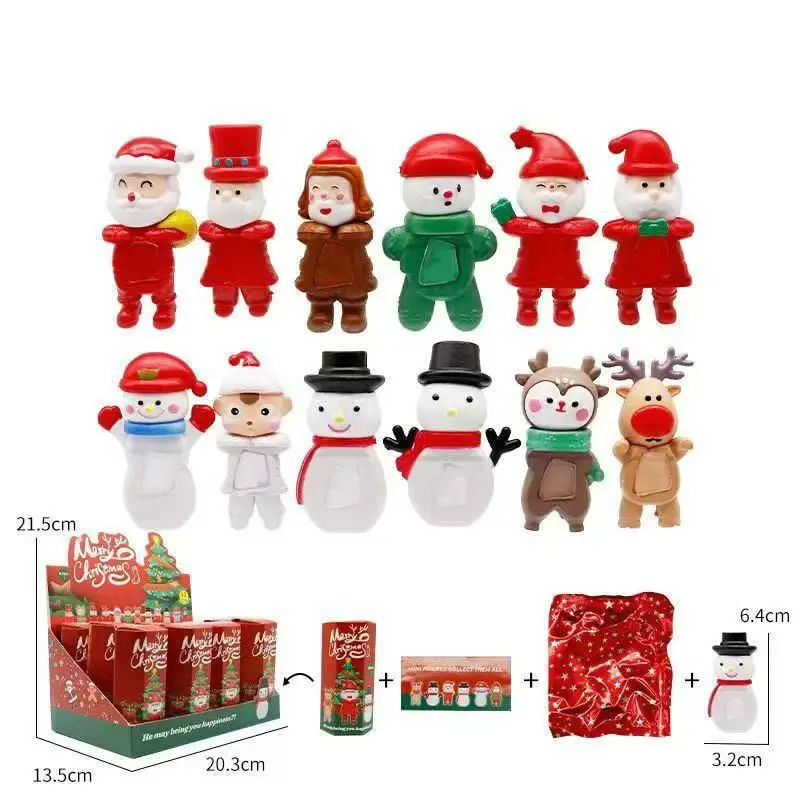 2025 New Christmas Party Series Blind Box Snowman Doll Santa Claus Mystery Box Birthday Christmas Gift Surprise Toy