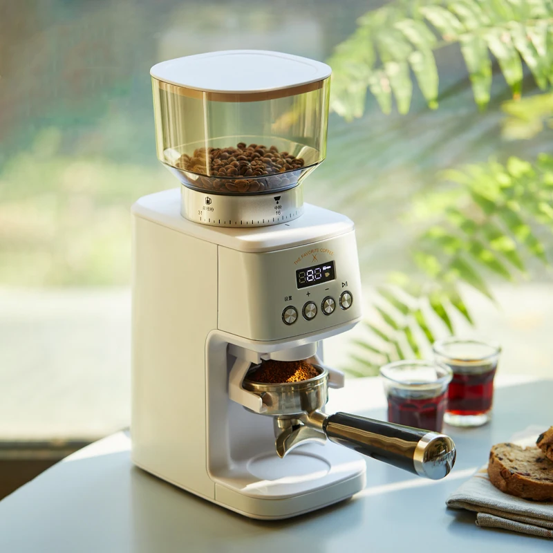 

Electric coffee bean grinder full automatic household commercial manual Italian electric control quantitative coffee grinder