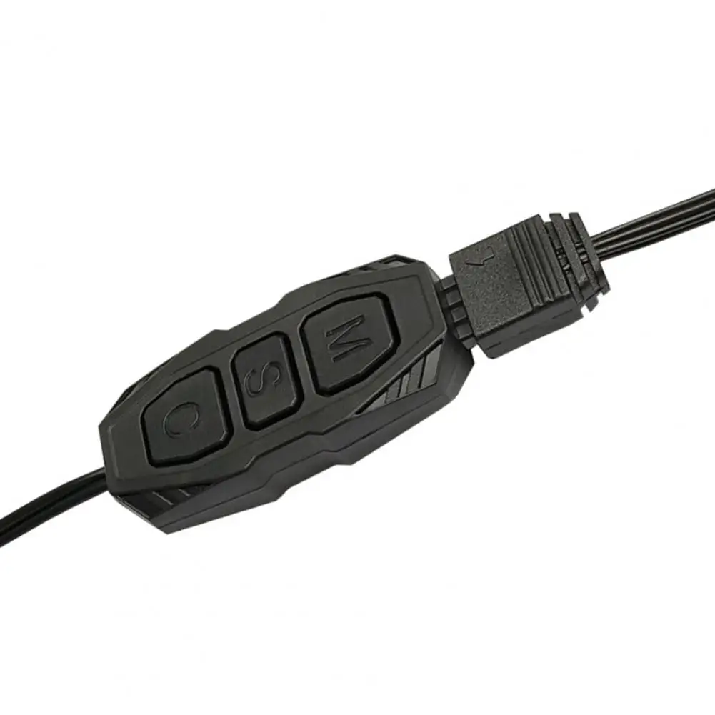 ตัวควบคุม armb แบบปรับได้โหมดควบคุม arBB แบบปรับได้สำหรับพัดลมเคสขนาดเล็กคอมพิวเตอร์โหมดเปลี่ยนสีได้3ปุ่ม