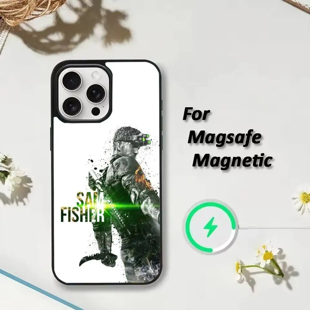 Custodia per cellulare S-Splinter Game per iPhone 17 16 15 14 13 12 Pro Max Plus per copertura magnetica wireless a specchio Magsafe