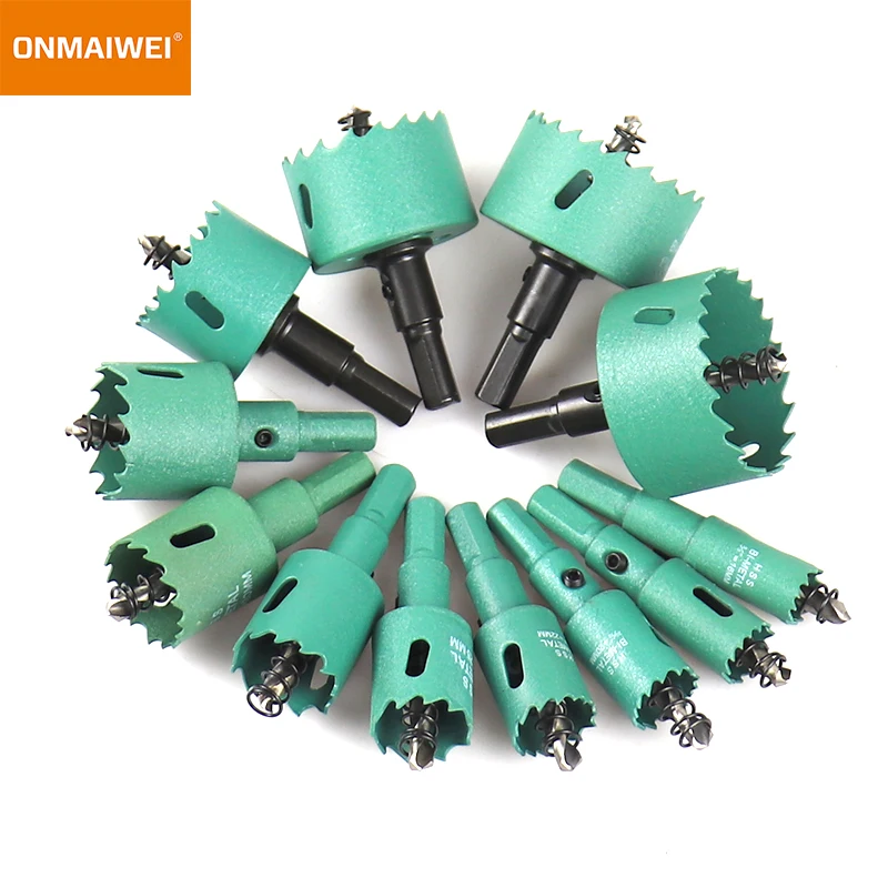 12PCS 16-53mm Bimetal Wood Hole Saw Drill Bit HSS Steel M42 Hole Saw Woodworking Tool Suitable For Downlight Plasterboard Open