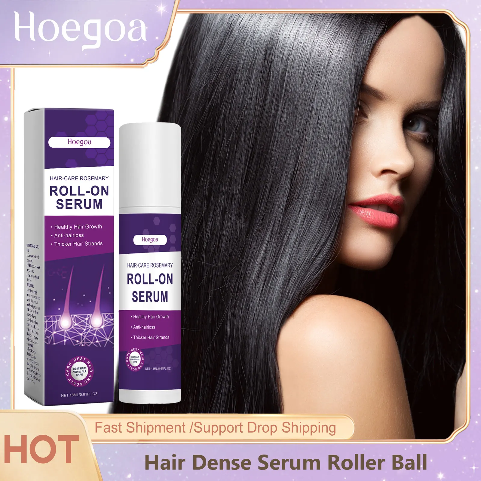 

Smoothing Hair Serum Roller Rosemary Essential Oil Deep Nourishment Scalp Repair Thicken Hair Conditioner Professional Hair Care