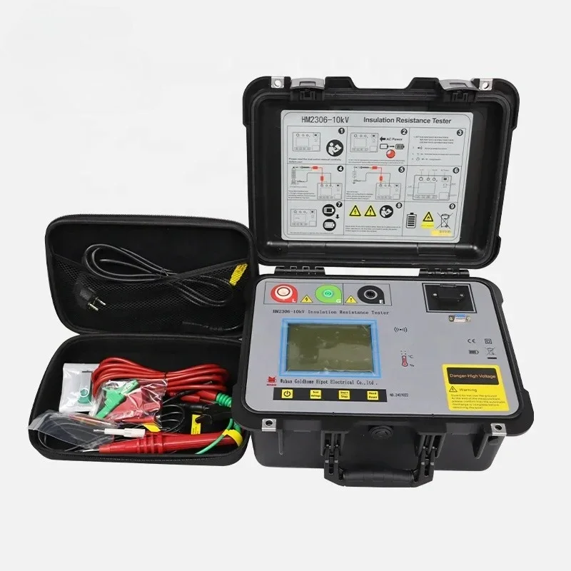 10kv High Voltage Automatic Digital Ohm Meter Megameter Electrical Testing Meter Megohmmeter Insulation Resistance Tester