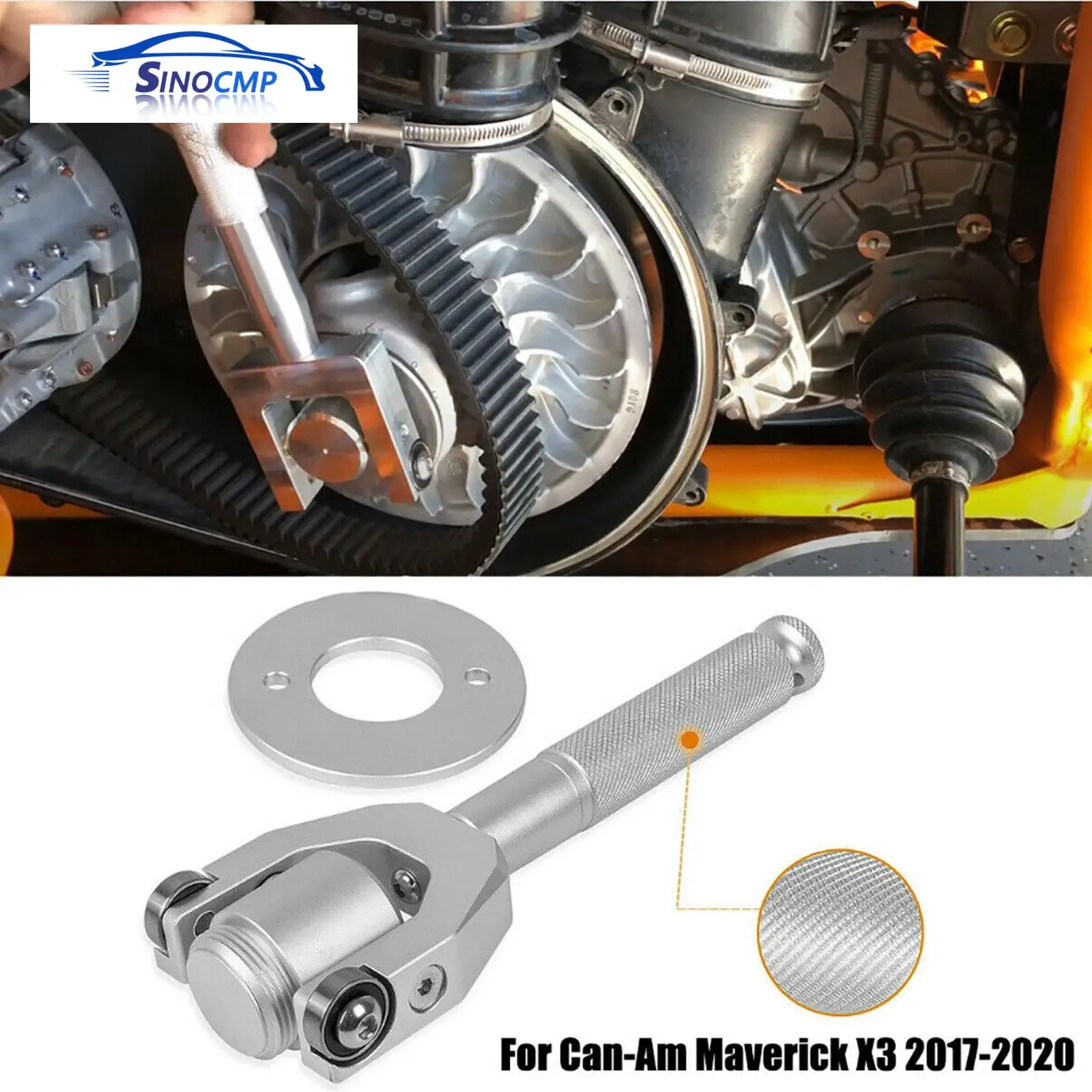 

1 Set Belt Changing Quick Removal Installation Tool For 2017-2021 Can-Am Maverick X3 Max R/900 HO CNC Aluminum Alloy Motorbike