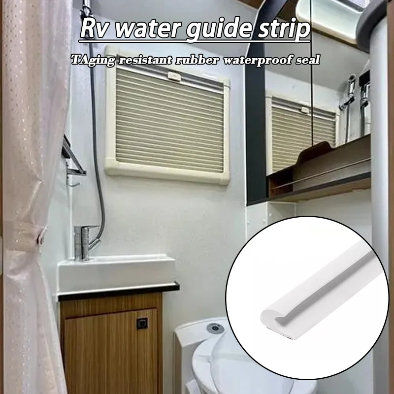 RV Caravan Rainwater Gutter Water Channel EasyInstall Motorhome Roof Drainage Rain Guard For FIAMMA DRIPSTOP Caravan Camper Van