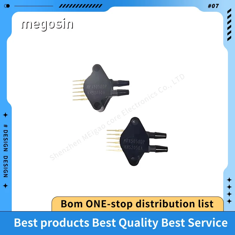 1pcs/lot MPX5050DP MPX5050 SIP-6 50kPa Differential pressure sensor transmitter