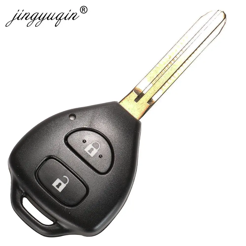 jingyuqin Remote Key 2/3 Buttons 433MHz 4D67 / G Chip for Toyota Corolla Avensis Yaris Verso Auris Fob 26041-11H29 89071-0F060