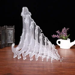 1/2/3/4Pcs 3-7Inch Plastic Easels Plate Holder Weddings Photo Picture Frame Display Stand Dish Stand Rack Pedestal Holder