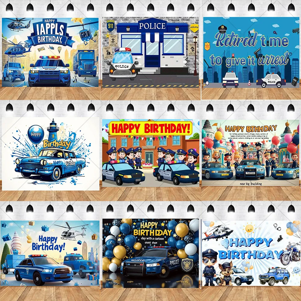 

Cartoon Firefighter Firetruck Theme Party Decoration Red Fire Truck Children Boy Birthday Baby Shower Photography Backdrop Props
