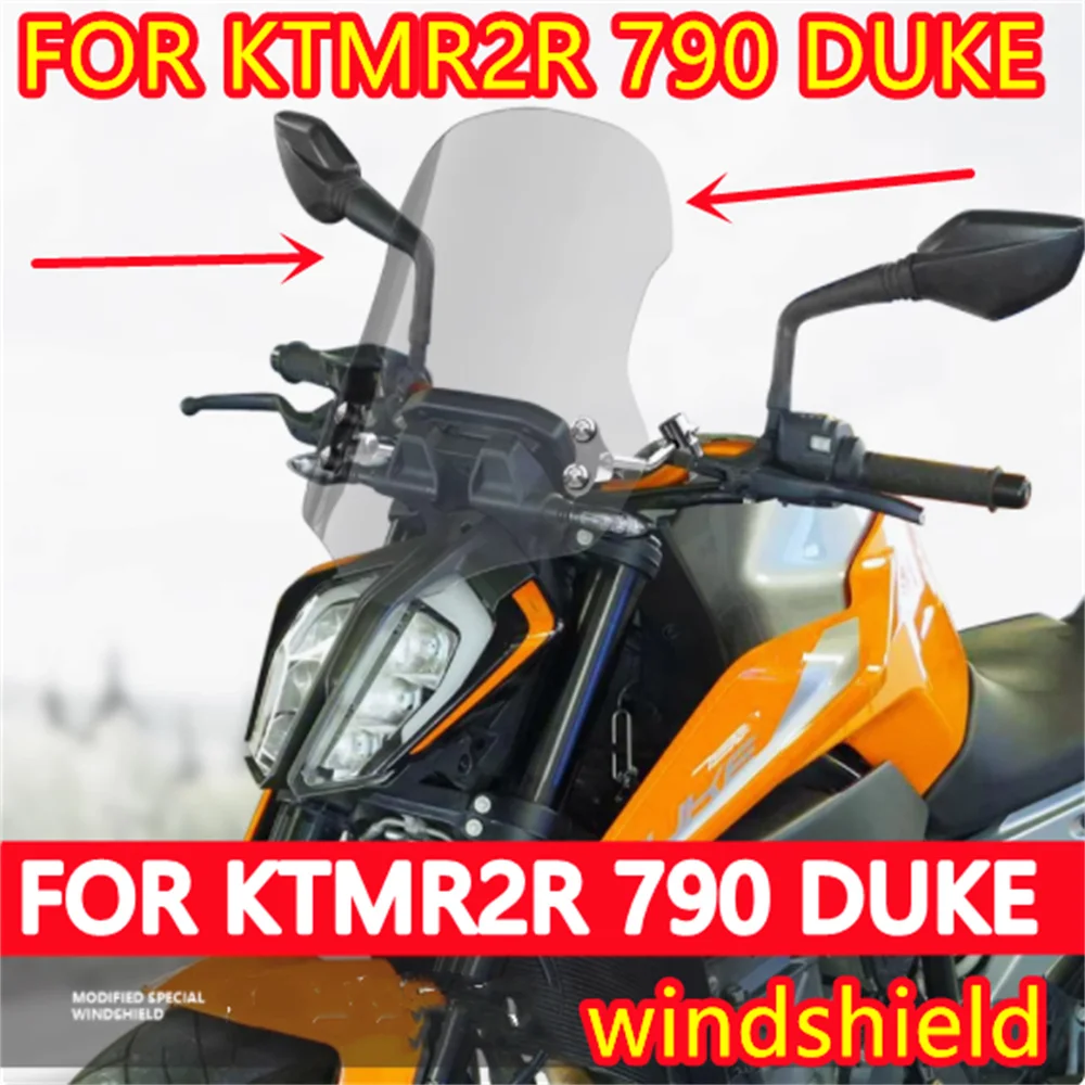 

Для KTMR2R 790 390 Duke переднее лобовое стекло 1290, детали для модификации лобового стекла