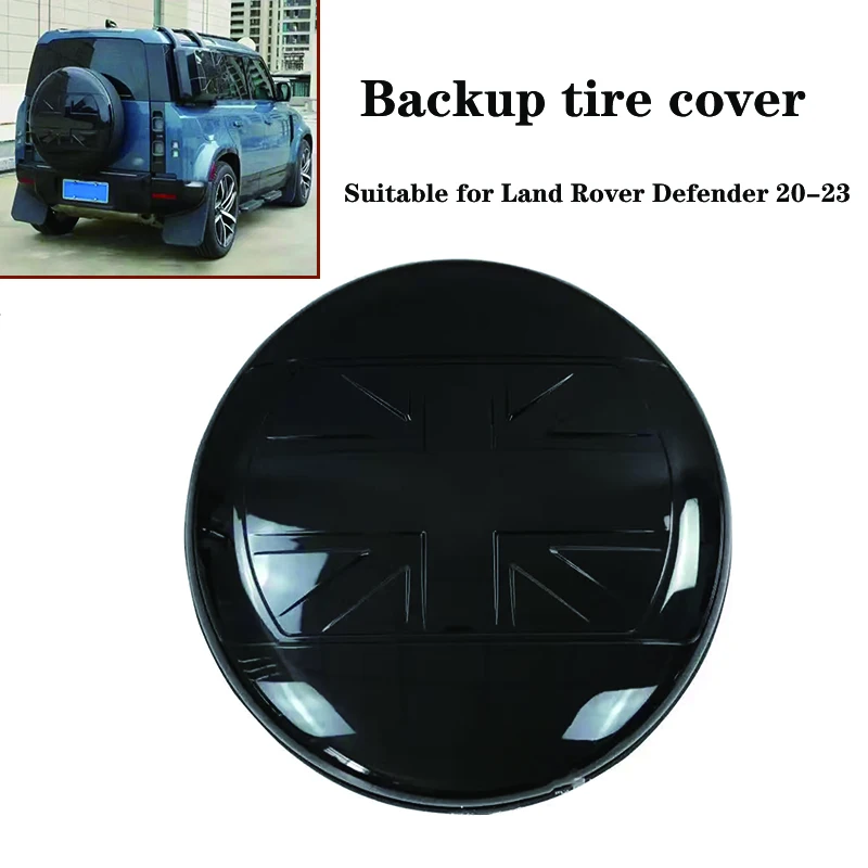 New Car Spare Tire Cover For Land Rover Defender 90/110 2020-2023 With ABS Material Tire Protective Cover Car Accessories