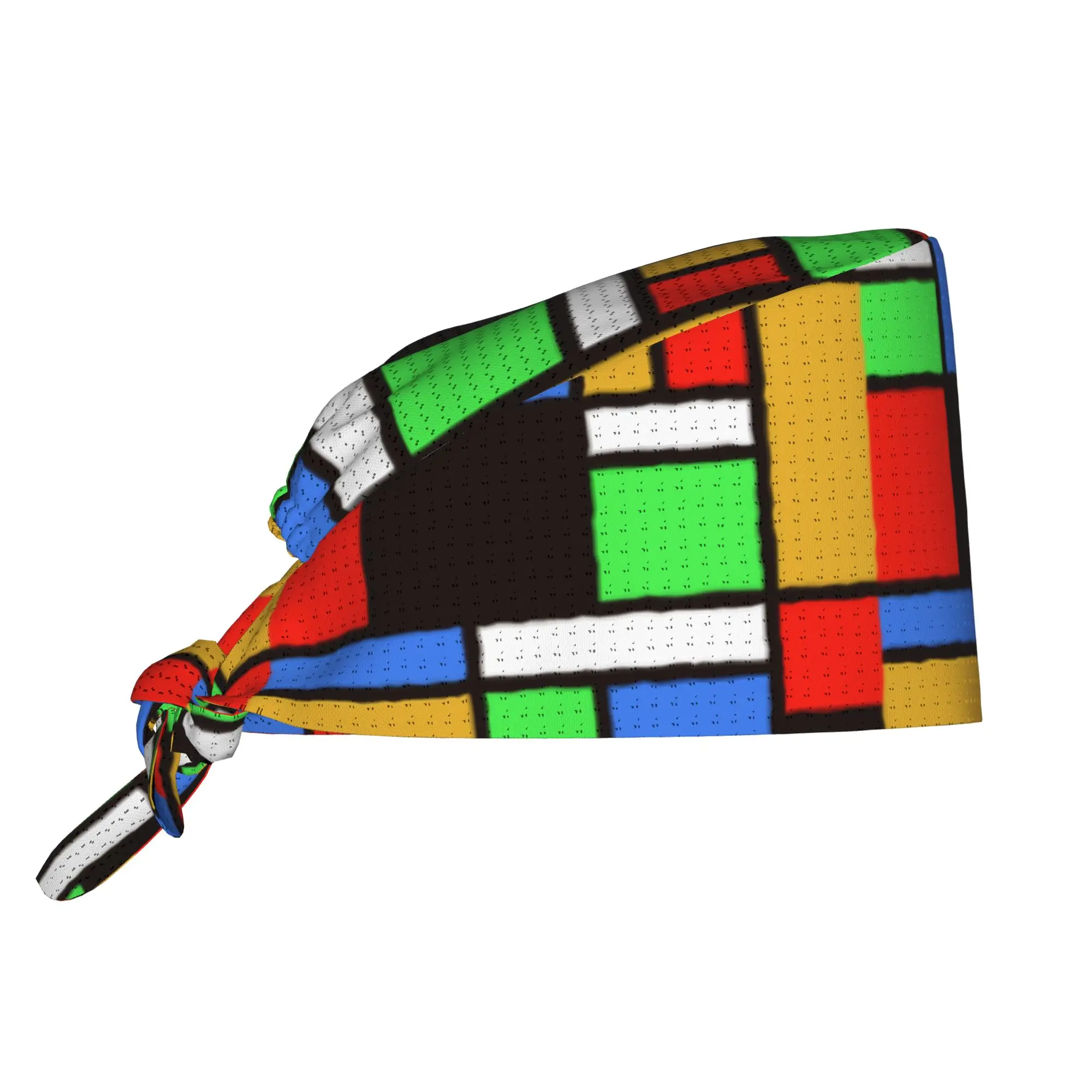 Custom Rubiks Cube Working Cap Surgical Hats Men Women  Operator Hats Lab Works Hat