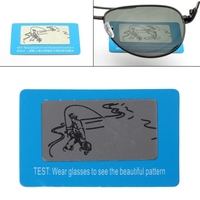 10pcs/set Presbyopic glasses Sunglasses Polarized Test Card Shade Test Cards Sunglasses Polarized Lens