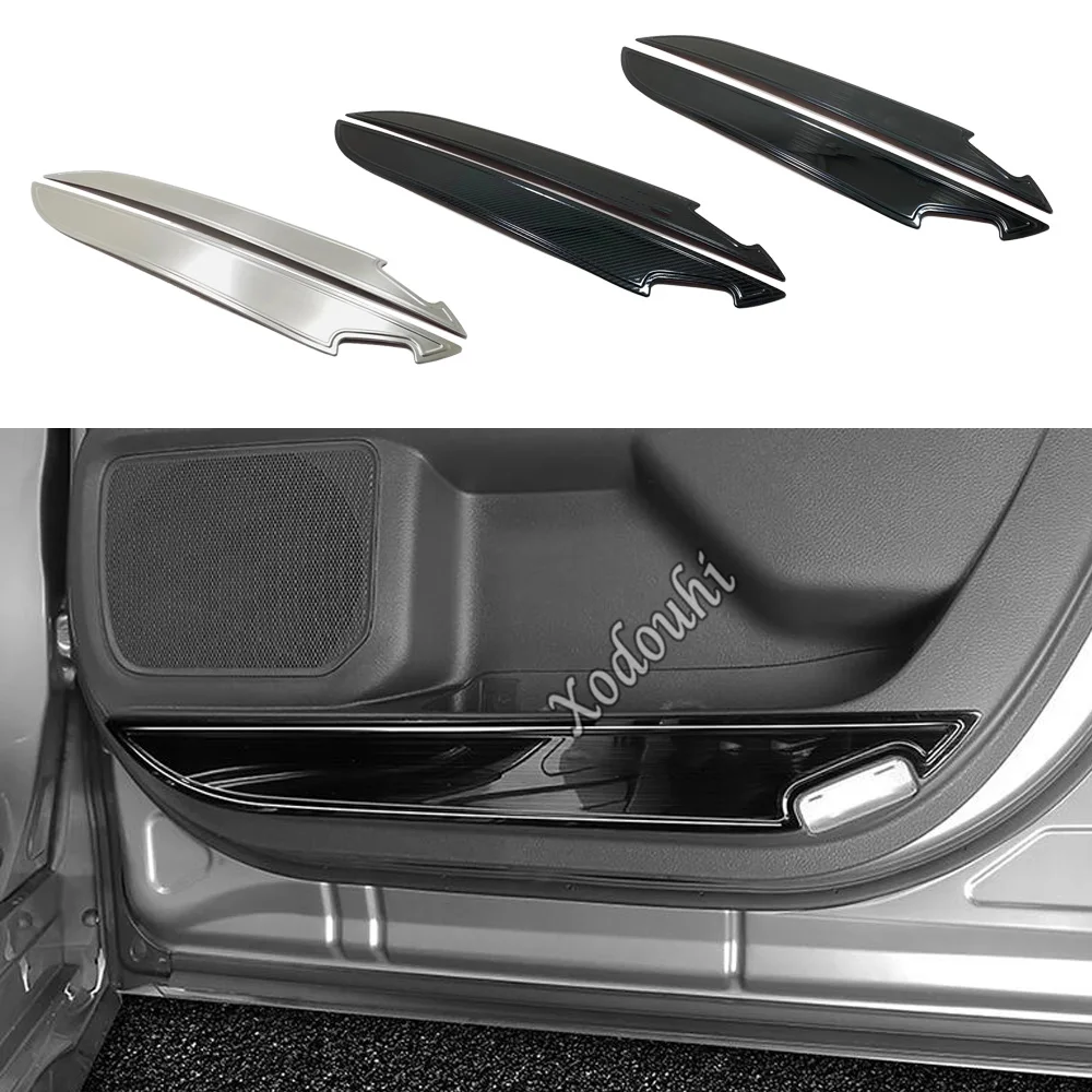 

Stainless Steel Car Inner Door Anti-Kick Board Panel Cover Accessories Decoration Stickers For Toyota Sienna 2021 2022 2023
