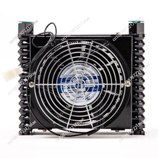 

AJ1025T-CA 25L/MIN Flow Small Radiator Oil Cooling Heat Exchanger Radiator Oil Cooler Hydraulic Aluminum Alloy Air Cooler 3Mpa