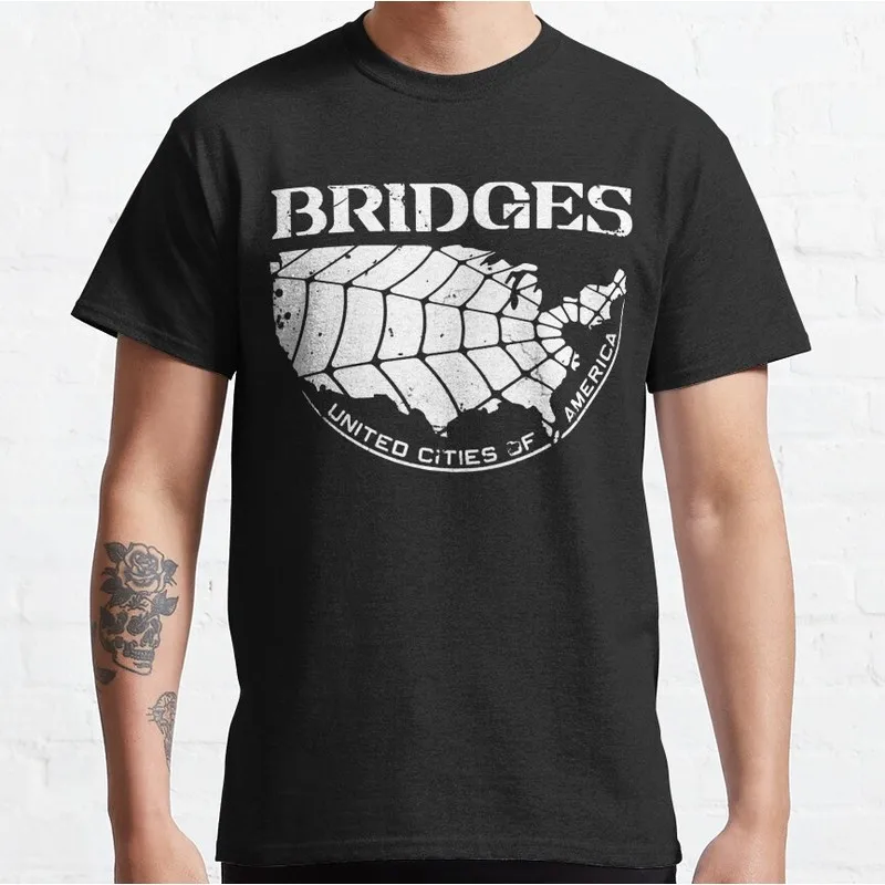 Bridges Aged Death Stranding Play games T‑Shirt Gamer Fan Gift Unisex Cotton Short Sleeve Graphic Print Streetwear Tops