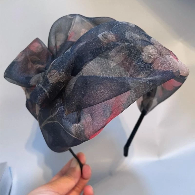 

652F Women's Headband Fascinators With Bows Designs Comfortable Party Headwear Fashion Accessory for Halloween Weddings